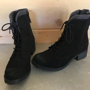 Black Combat Style Boots